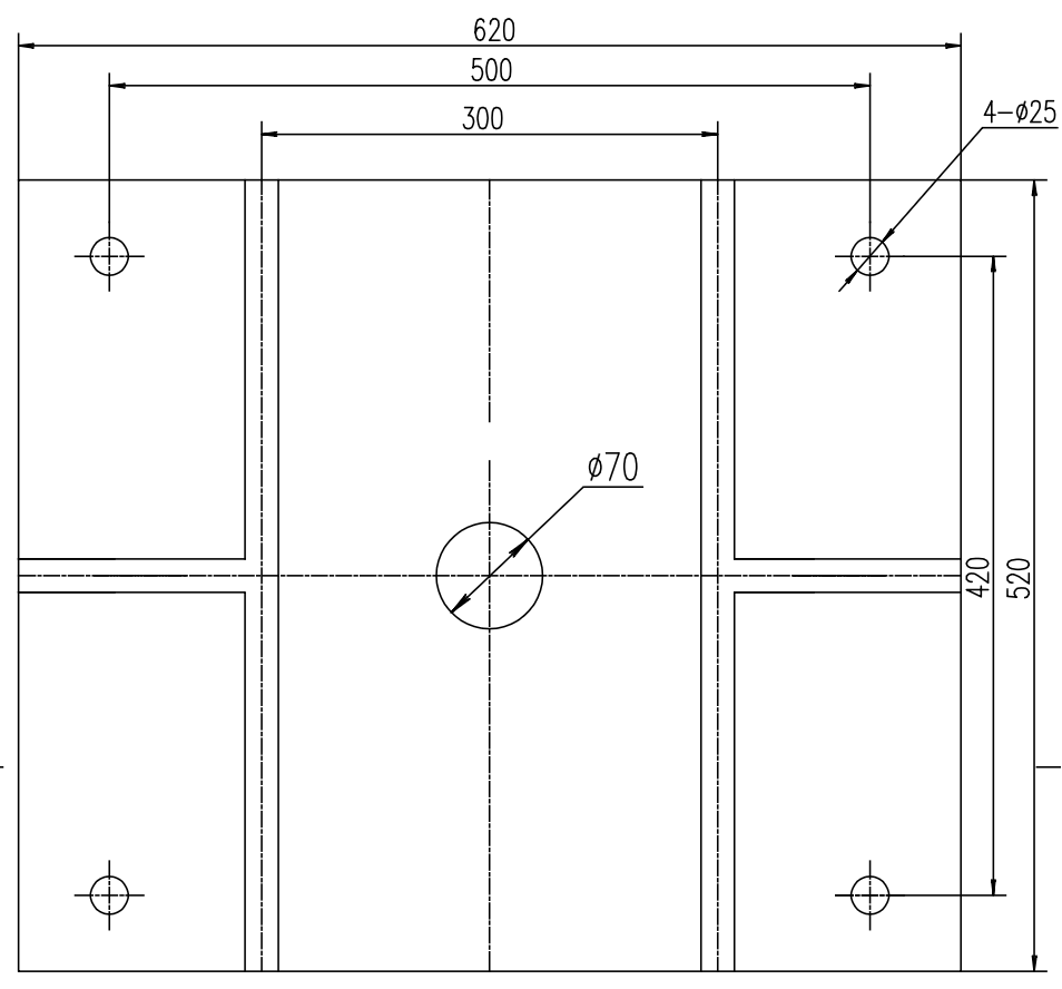 slide plate drawing of JH21-125 press JH21-125 press slide plate