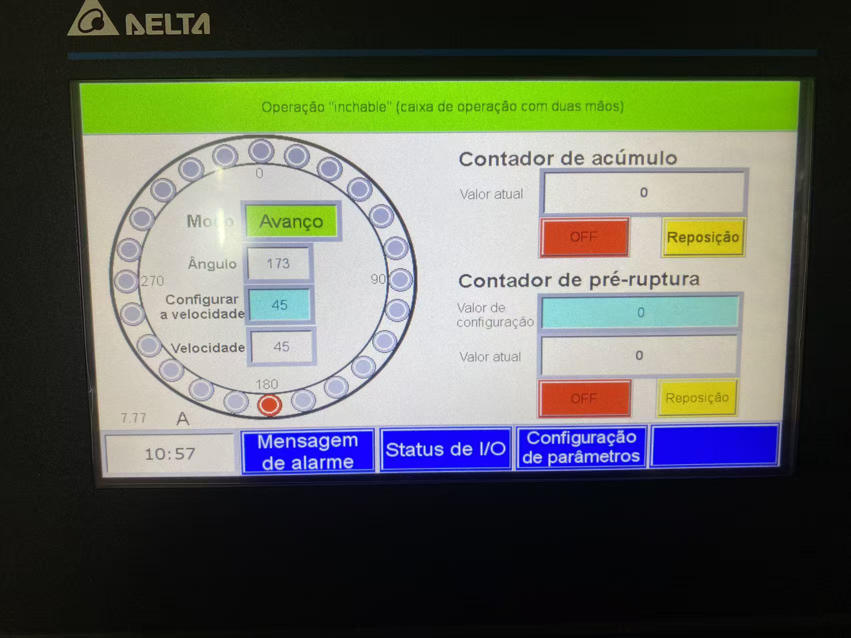 HMI with touchscreen HMI with touchscreen