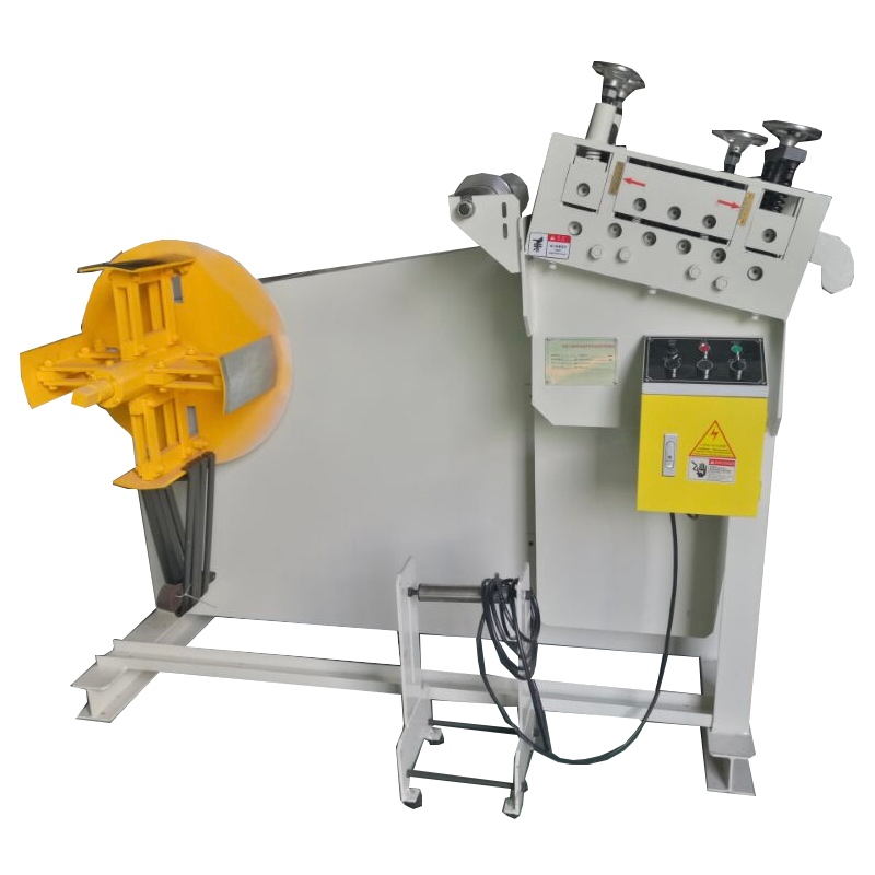 UL-200 Compact Coil Sheet Decoiler Straightener for 200mm Width Strip