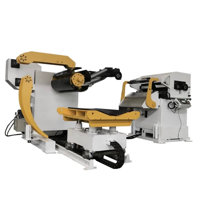 3 in 1 NC Roller Feeder with Straightening Head And Uncoling Machine