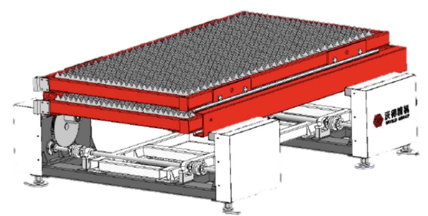 changeable table for laser cutting machine