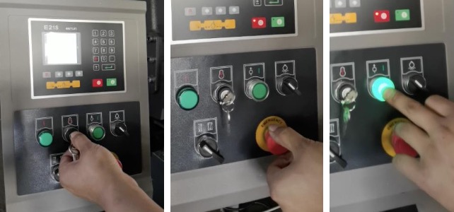 hydraulic shearing machine NC control panel
